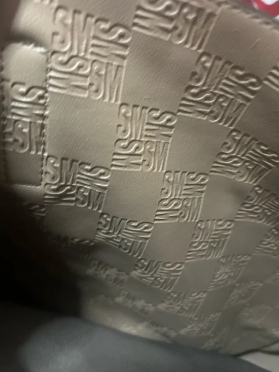 Green Faux Leather Tote Bag Minimalist Shoulder Bag - Picture 3 of 4